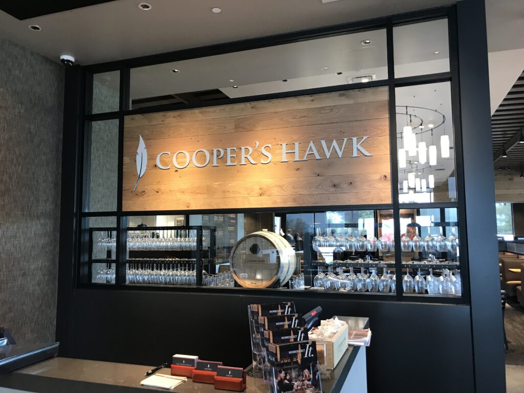 coopers hawk interior sign